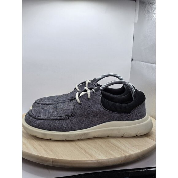 Womens Size 10 Sperry Women's Captains Moc Chambray Shoes Black / Cream STS87229 - Picture 1 of 8